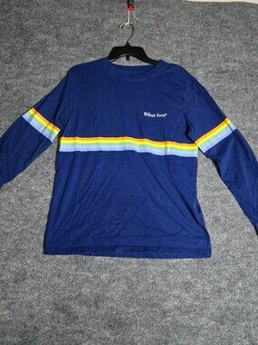 Original Wilbur Soot Long Sleeve Crewneck Blue Rainbow Version 1.2 1996 Men's M